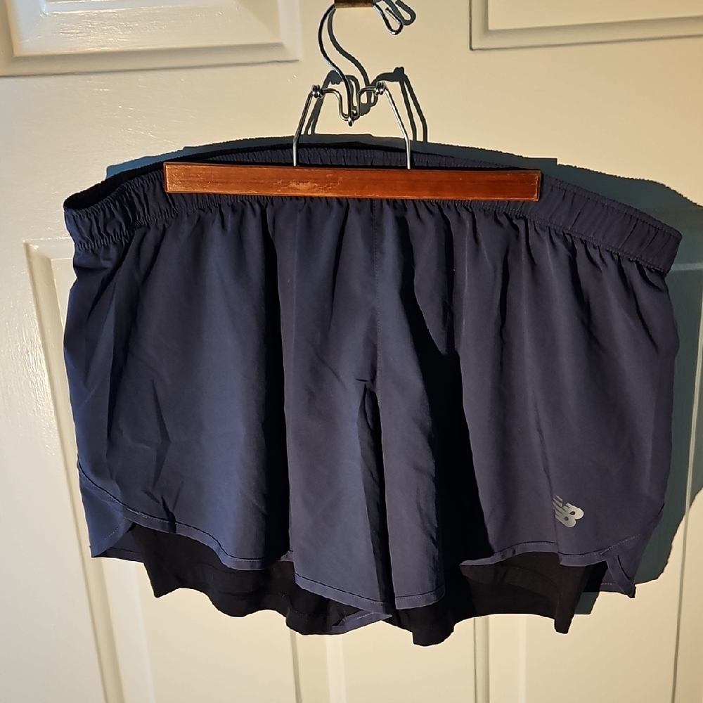 New Balance Women's Dark Blue Athletic Shorts
